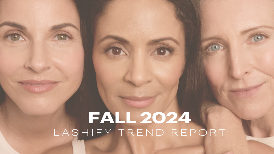 Lashify Gossamer lash looks paired with cozy fall 2024 fashion styles