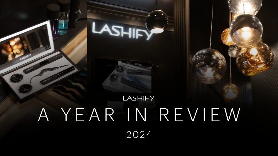 Collage of Lashify 2024 highlights including product launches and community moments