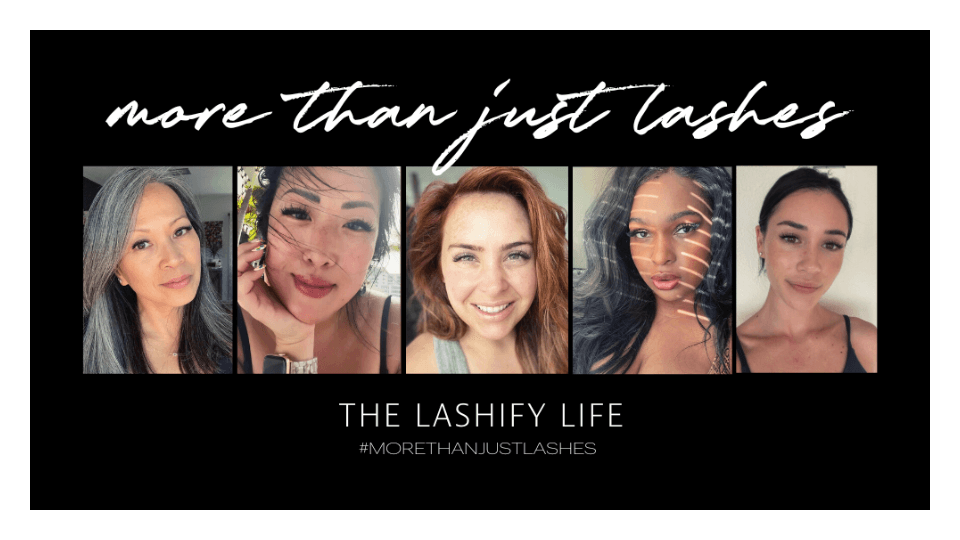 Customer wearing a full, fluffy Lashify Plushy Truffle lash map after switching from salon extensions