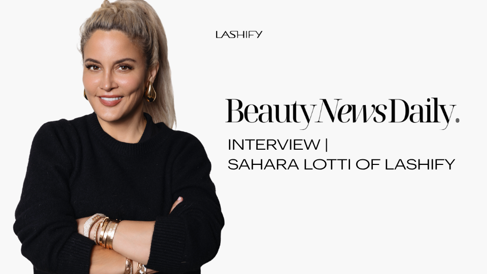Portrait of Lashify founder Sahara Lotti, inventor of DIY lash extensions