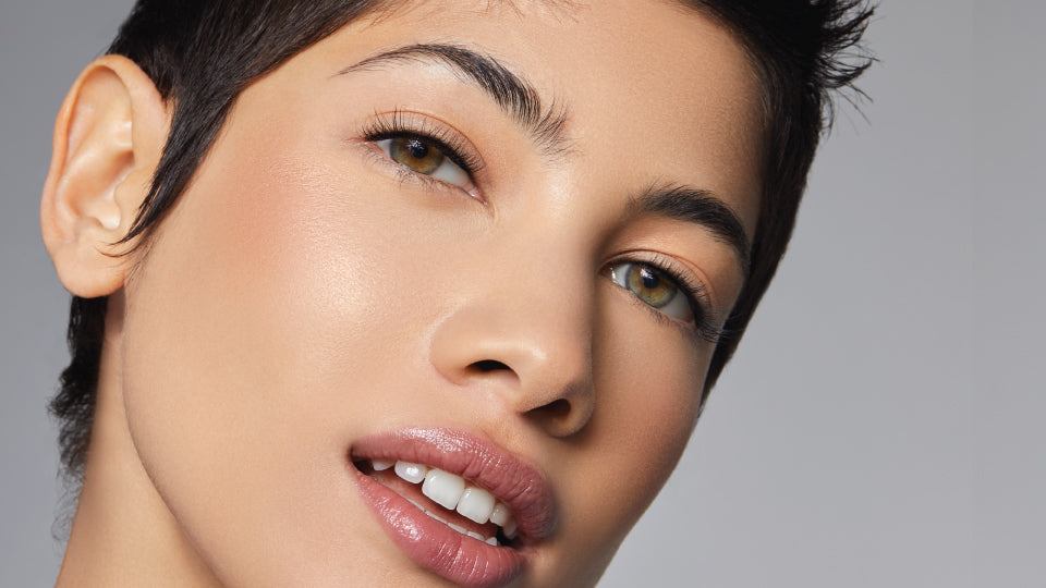 Downturned eyes wearing a lifted Lashify Gossamer® lash map placed high at the outer corners