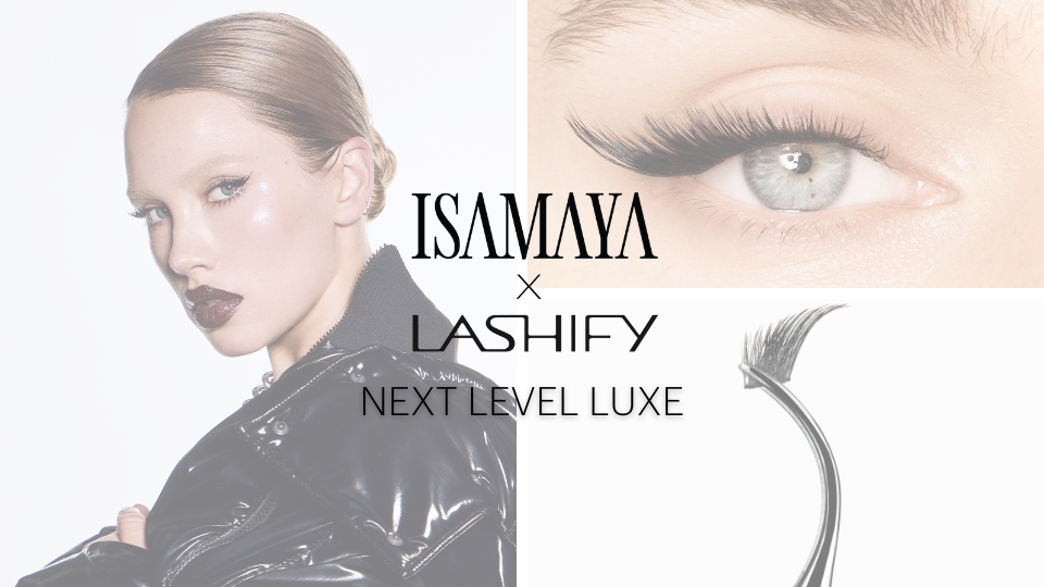 Limited edition Isamaya x Lashify Chrome Luxe Kit with Edge Gossamer lashes