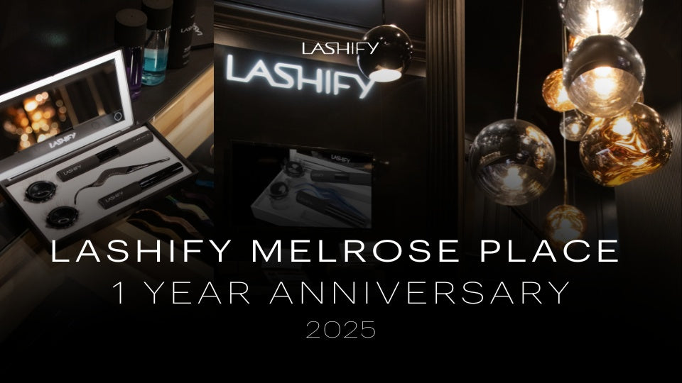 Lashify Melrose Place store in Los Angeles celebrating its first anniversary