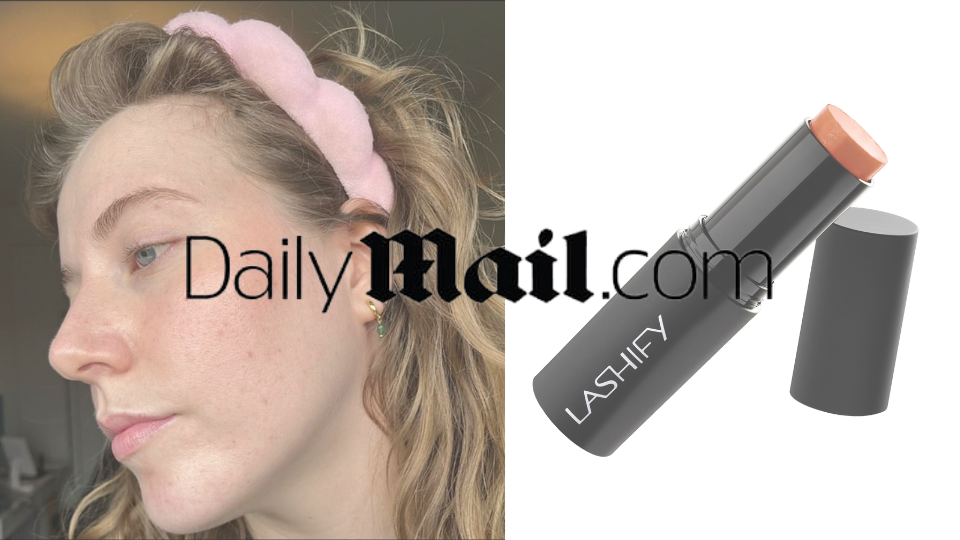 Lashify Flush Cheek pH-reactive stick blush swatched for a dewy flushed glow