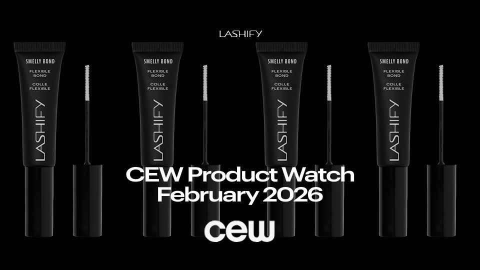 Lashify Smelly Bond lash adhesive featured in CEW Product Watch