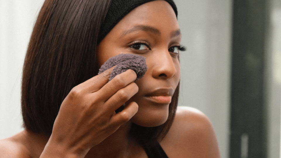 Black Magic Cleansing Puff and Pre-Cleanse used to cleanse around Lashify lash extensions