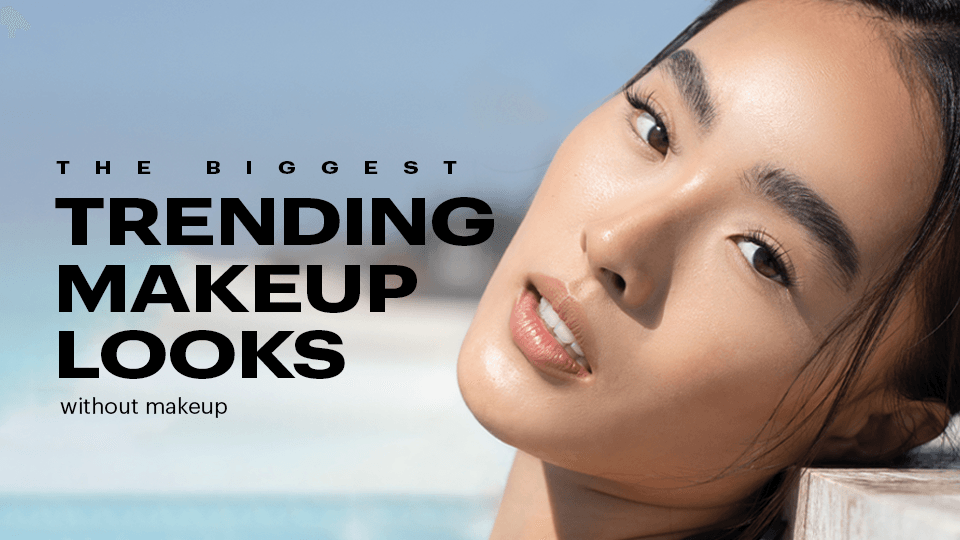 Fox eye and cat eye lash looks created with Lashify Gossamer® lashes and no eye makeup