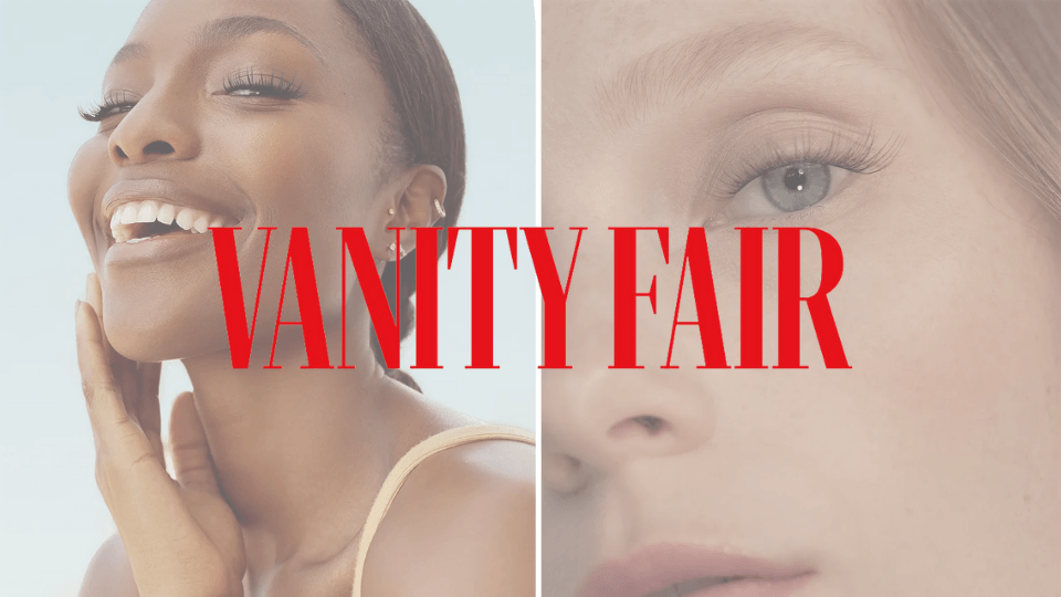 Close-up of false eyelashes representing the competitive lash industry covered by Vanity Fair