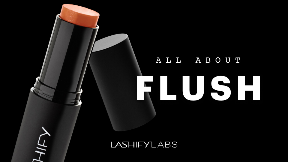 Flush by Lashify Labs pH-reactive gel cheek color in a universal rosy shade
