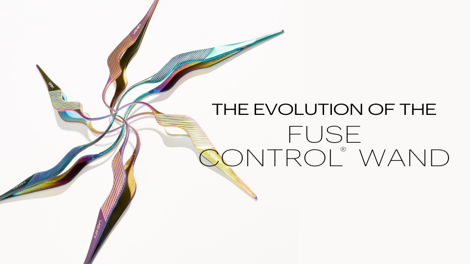 Versions of the Lashify Fuse Control Wand applicator side by side