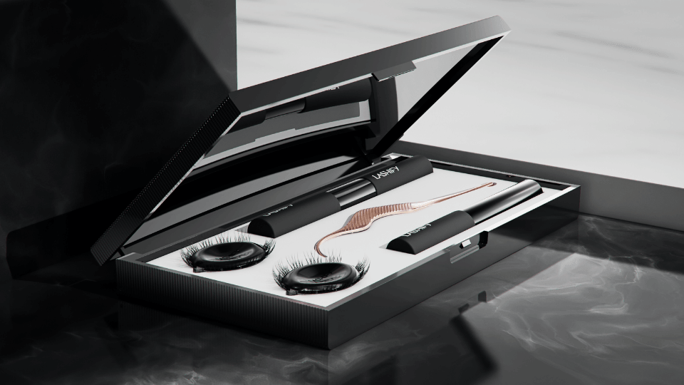 lashify control kit open featuring products inside