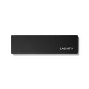 all, Black rectangular storage case with Lashify logo