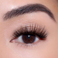 all, Woman's eye wearing Fluffy Gossamer Lashes
