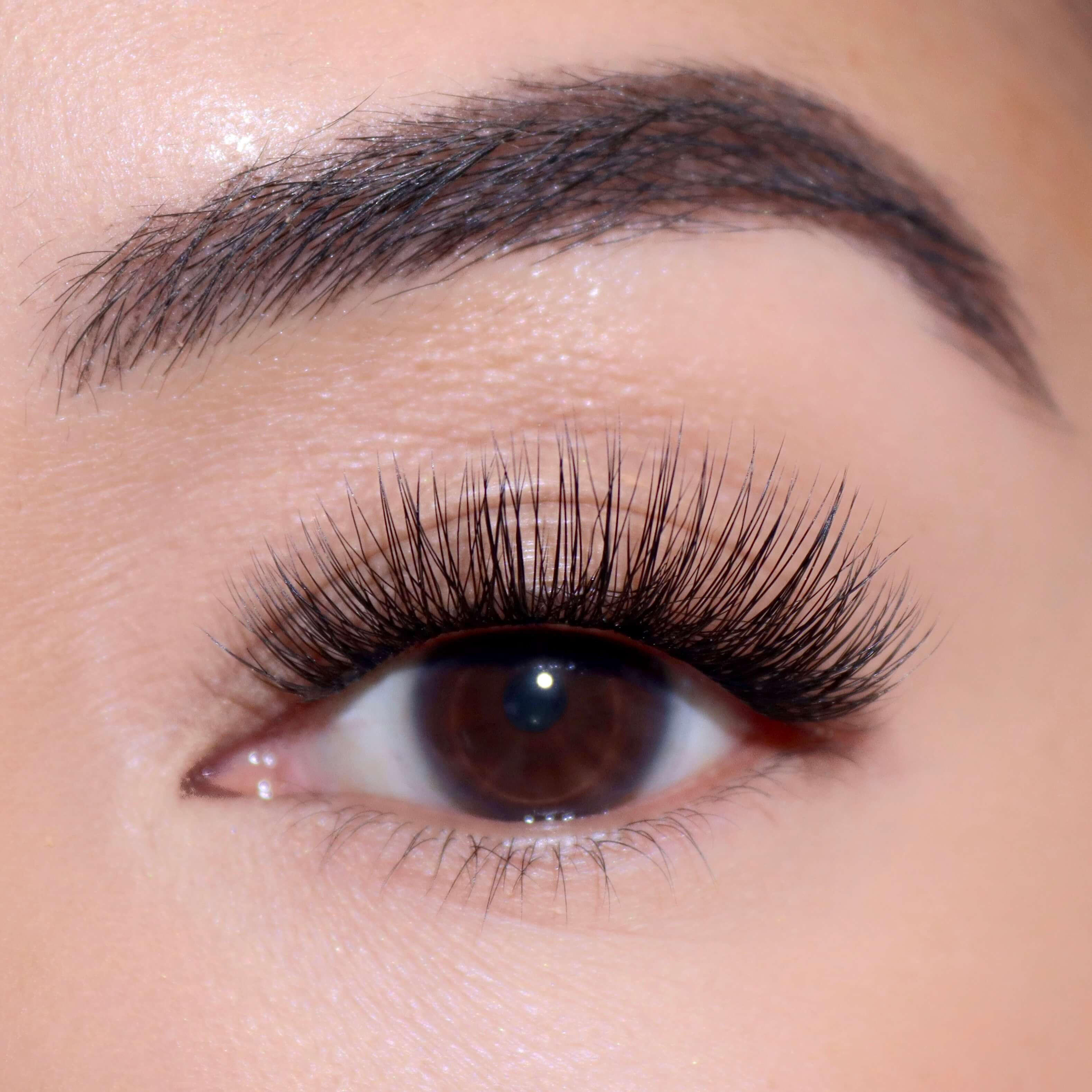 all, Woman's eye wearing Fluffy Gossamer Lashes